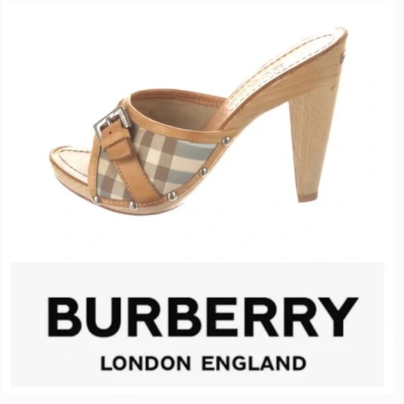 Burberry Wood heel sandals - Picture 1 of 10